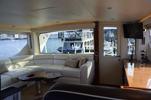 Interior of a yacht