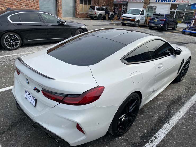 A white BMW