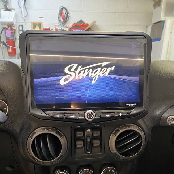 A video display system, installed by Bumper to Bumper Car Audio